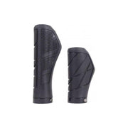 Edge Urban handvatset met lockring, comfortabele handvatten voor fiets, zwart kleur, inclusief bevestigingsmaterialen.