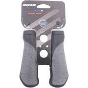 Edge Ergocity handvatset met rubberen grip in zwart en grijs, zachte uitvoering voor comfortabel gebruik