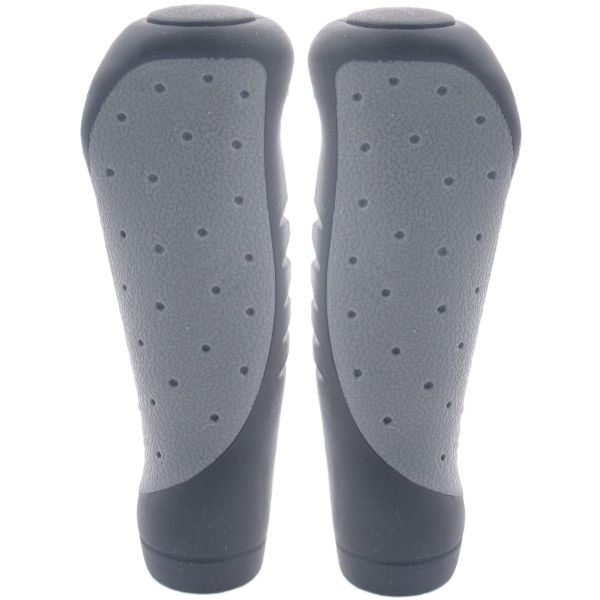 Zwart/grijs Edge Ergocity handvatten voor comfortabele grip en duurzame kwaliteit, geschikt voor verschillende toepassingen.