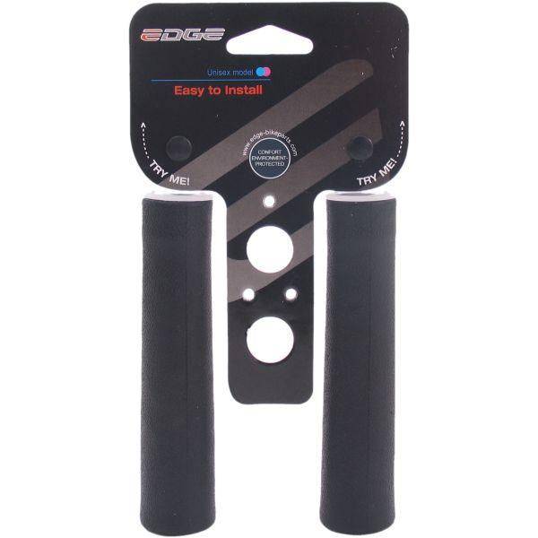 Zwarte Edge Tour Advanced handvatten van 130 mm voor fiets, stevig en ergonomisch ontworpen voor comfortabel gebruik