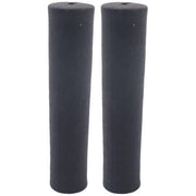 Zwarte Edge Tour Advanced handvatten van 130 mm, robuust en comfortabel voor fietsen, zichtbaar op de afbeelding.