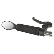 M-Wave Spy Oval 3D verstelbare fietsspiegel met oval vormen en verstelbare arm, geschikt voor veilig fietsen.