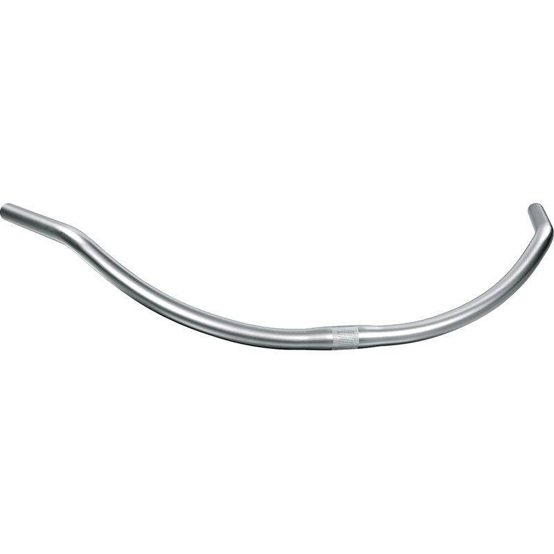 Ergotec beach cruiser stuur van staal en aluminium look, 700 mm breed, geschikt voor stadsfiets, 25,4 mm diameter.