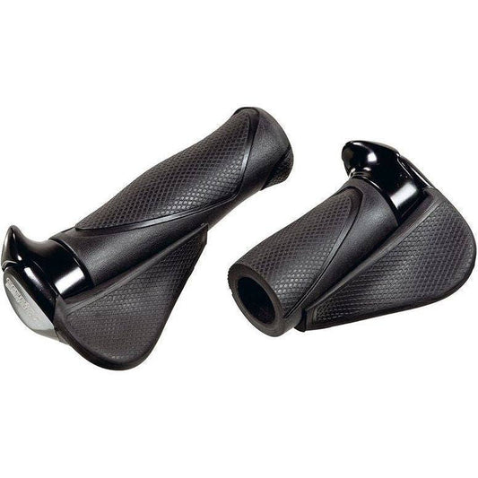 Ergotec Handvatten Mf1 Large Kraton / Aluminium 130+130 Mm - Zwart - Le Coq Wielerartikelen