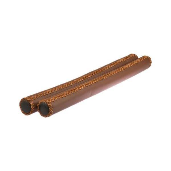 Velo Handvatten Stuurgreep Leder 40 Cm - Bruin - Le Coq Wielerartikelen