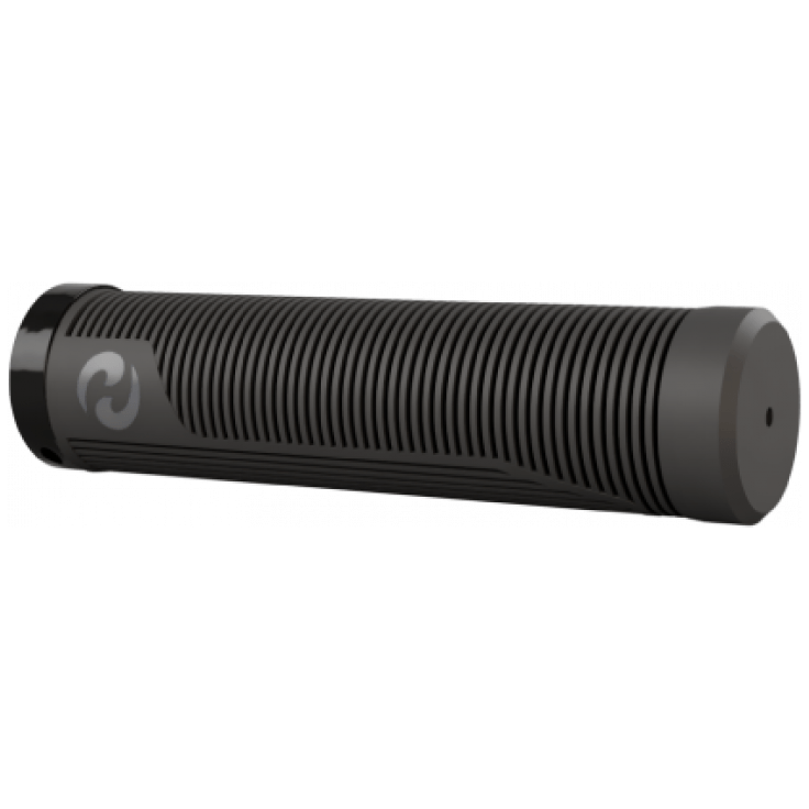 Herrmans Rib Single Lock DD41B handvatset met dubbele dichtheid, 130 mm, geschikt voor fiets of motor, zichtbaar in afbeelding