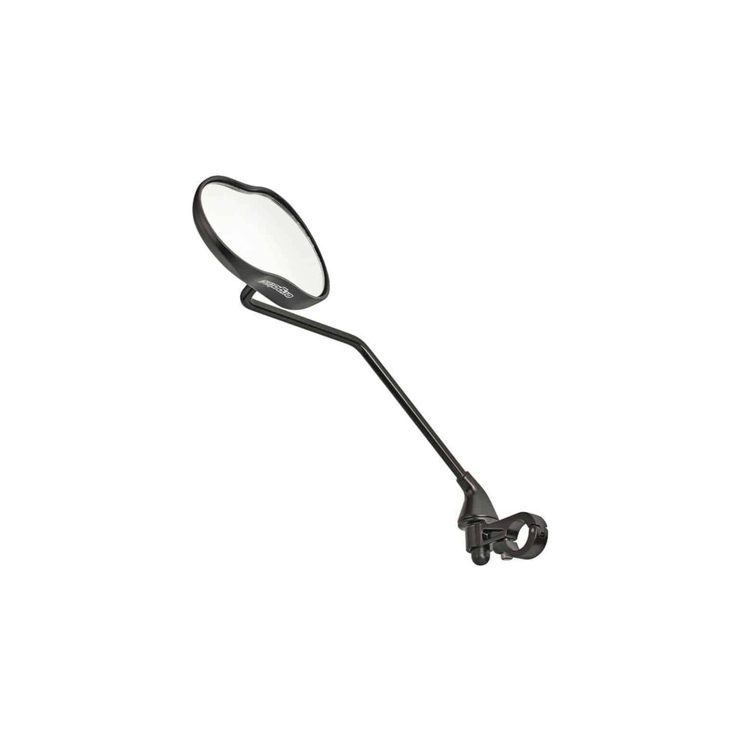 Spiegel Ergotec M-99Lv Met Lange Arm 121 X 78-66 Mm Aluminium - Zwart Gezandstraald - Le Coq Wielerartikelen