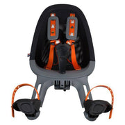 Qibbel Achterzitje Air Nijntje donkergrijs voor fiets, comfortabel en veilig kinderstuur voor achter op de fiets.