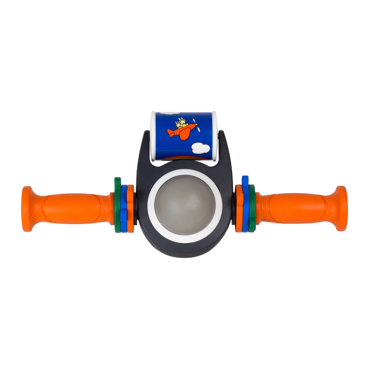 Qibbel Widek Qibbel Toybar met Nijntje in oranje en grijs, veilige accessoire voor kinderwagen of autostoel