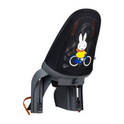 Qibbel Air Nijntje achterzitje voor fiets, donkergrijs, bevestiging drager, comfortabel kinderzitje voor achterop de fiets