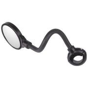 Fietsspiegel M-Wave Spy Flex met verstelbare arm en grote spiegel voor veilig fietsen, zichtbaar in de afbeelding.