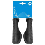 M-Wave Cloud Ergomax Fix handvatset met ergonomische handvatten voor comfortabel fietsen en grip.