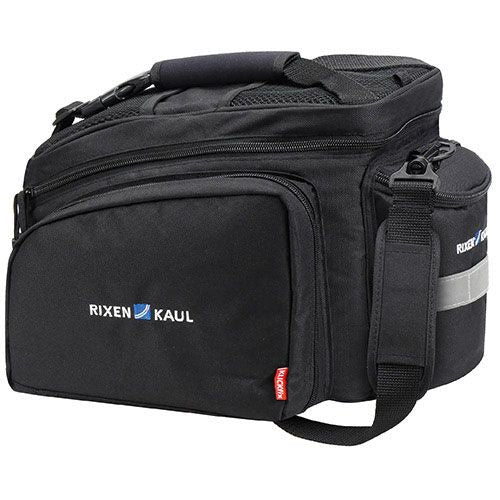 KLICKfix bagagedragertas met stevige handgreep en verstelbare riem voor comfortabel vervoer van bagage