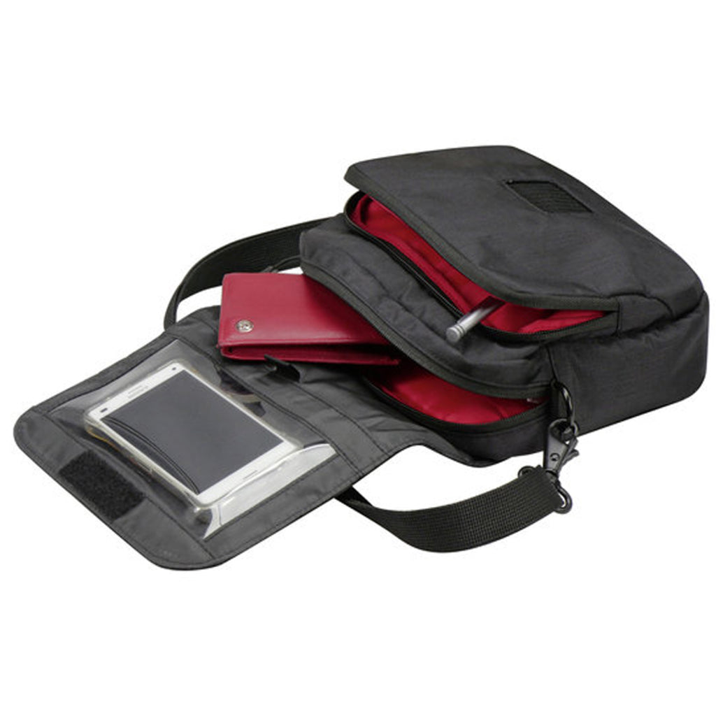Stuurtas KLICKfix SmartBag Touch Schwarz-Rot 1,8 Liter - Le Coq Wielerartikelen