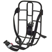 Zwarte KLICKfix Vario Rack dragerrek voor bagagedragers, bevestigingsonderdeel voor fietsendragers.