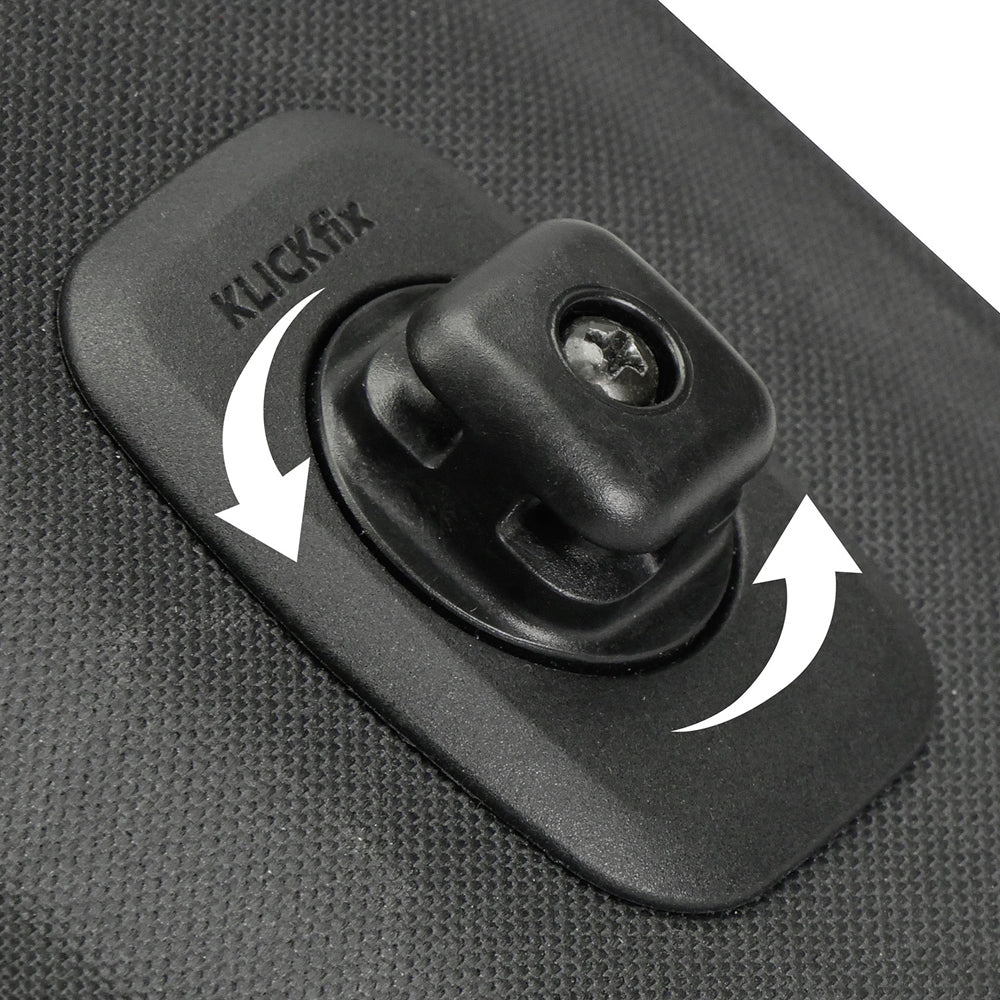 Telefoontas KLICKfix PhoneBag Light M Incl. Quad Mini Adapter Zwart - Le Coq Wielerartikelen