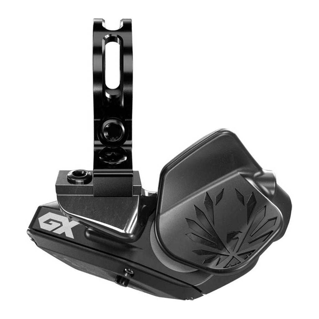 Zwarte Sram Gx Eagle Axs 12V achterversteller shifter met bedieningsknoppen voor 12-speed fiets.