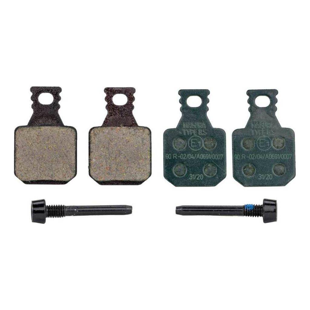Magura remblok 8S MT Sport 4P set schijfremblokjes voor mountainbike, zwart rubber en metalen achterkant