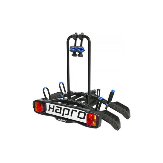 Fietsendrager Hapro Atlas Active II 2F 7-Polig Kantelbaar Zwart/Blauw - Le Coq Wielerartikelen