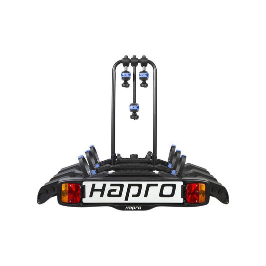 Fietsendrager Hapro Atlas Active III 3F 7-Polig Kantelbaar Zwart/Blauw - Le Coq Wielerartikelen