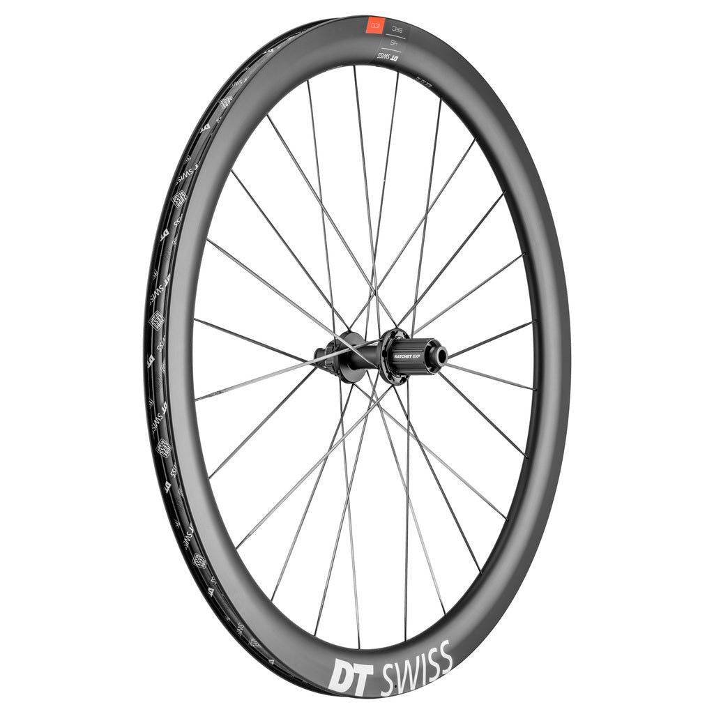 Achterwiel 28" DT Swiss ERC1100 Dicut 45 DB SH 10/11V Disc CL Carbon Zwart - Le Coq Wielerartikelen