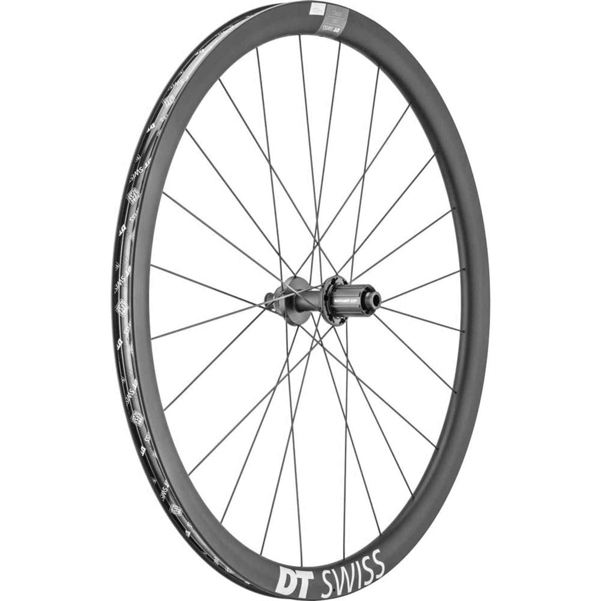 DT Swiss Racefiets wielen A 28 DT ERC1400 Dicut 35 CB DB 142/12 Sh, lichtgewicht en aerodynamisch, voor snel wielrennen
