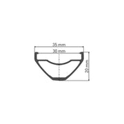 Achterwiel 29" DT Swiss H1900 Spline 30 SH 12V Boost Disc IS Aluminium Zwart - Le Coq Wielerartikelen
