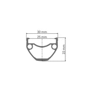 Zwart voorwiel 29" DT Swiss HU1900 Spline 25 Boost disc aluminium MTB wiel met naaf en snelspanner