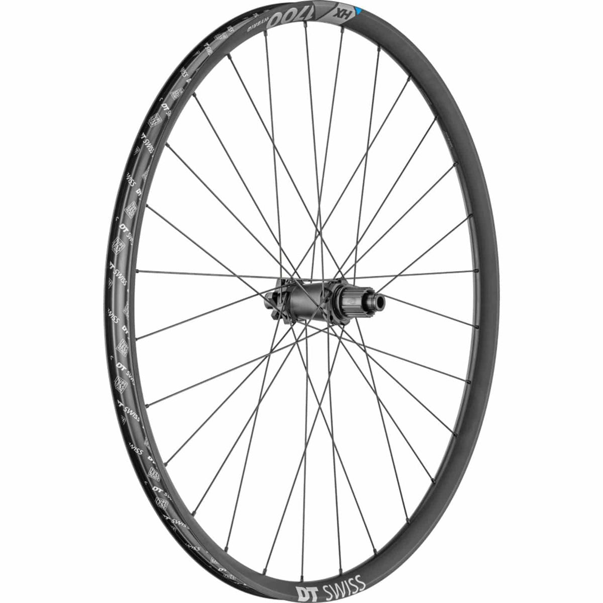 Achterwiel 27.5" DT Swiss HX1700 Spline 30 SH 12V Boost Disc IS Aluminium Zwart - Le Coq Wielerartikelen