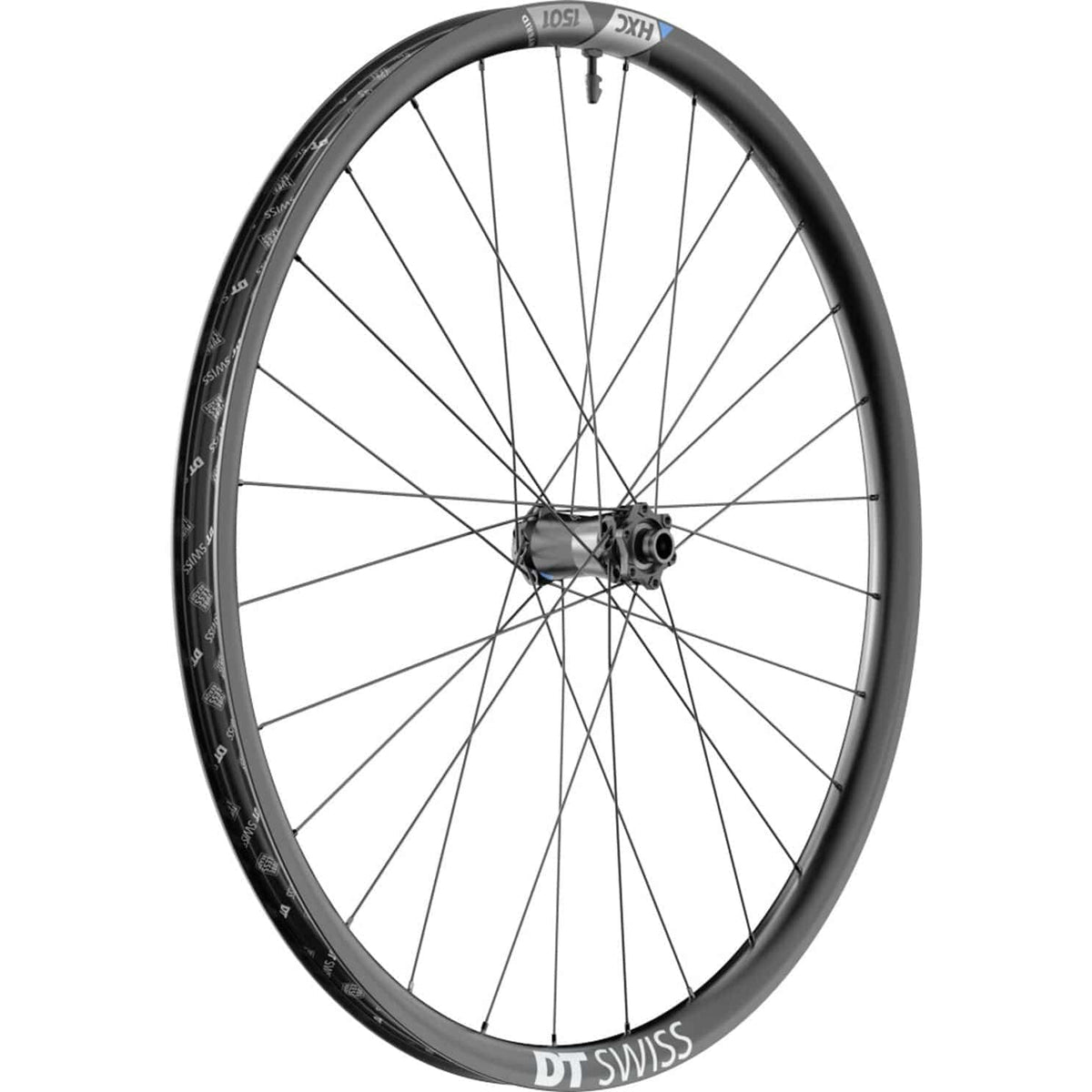 Voorwiel 29" DT Swiss HXC1501 Spline 30 Boost Disc IS carbon zwart voor mountainbike