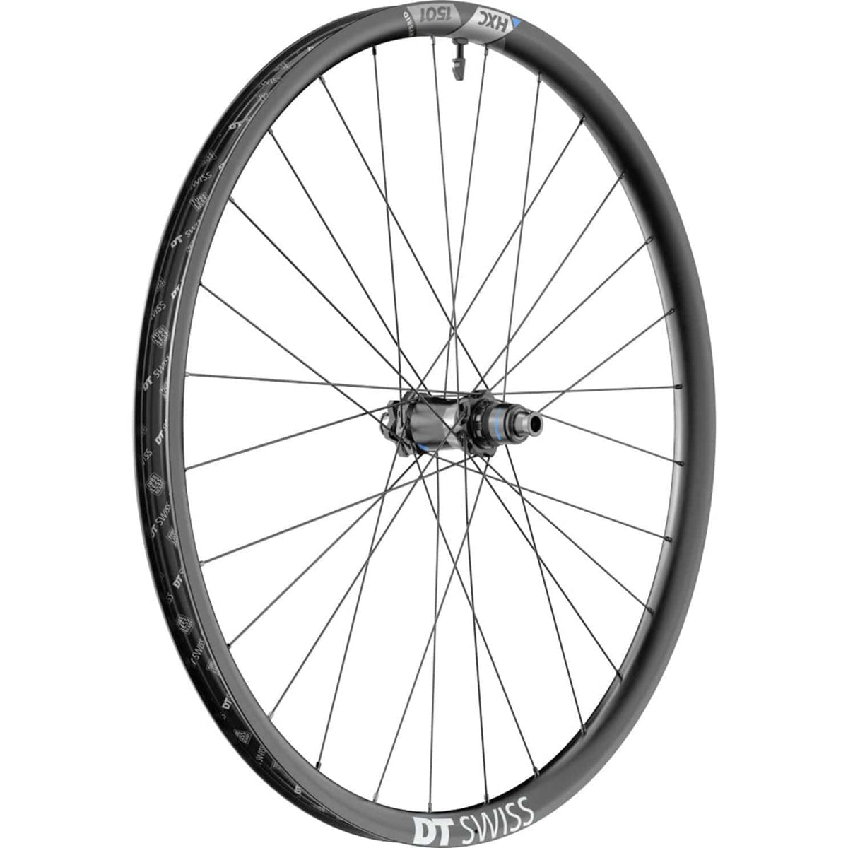 Achterwiel 29" DT Swiss HXC1501 Spline 30 XD MTB wiel met zwarte carbon velg en schijfremmontage