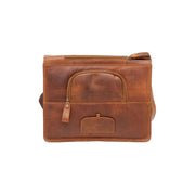 Nieuwe Looxs Fellini leren fietstas schoudertas, cognac kleur, 18 liter, enkelvoudige fietsaccessoire, stijlvolle en duurzame tas