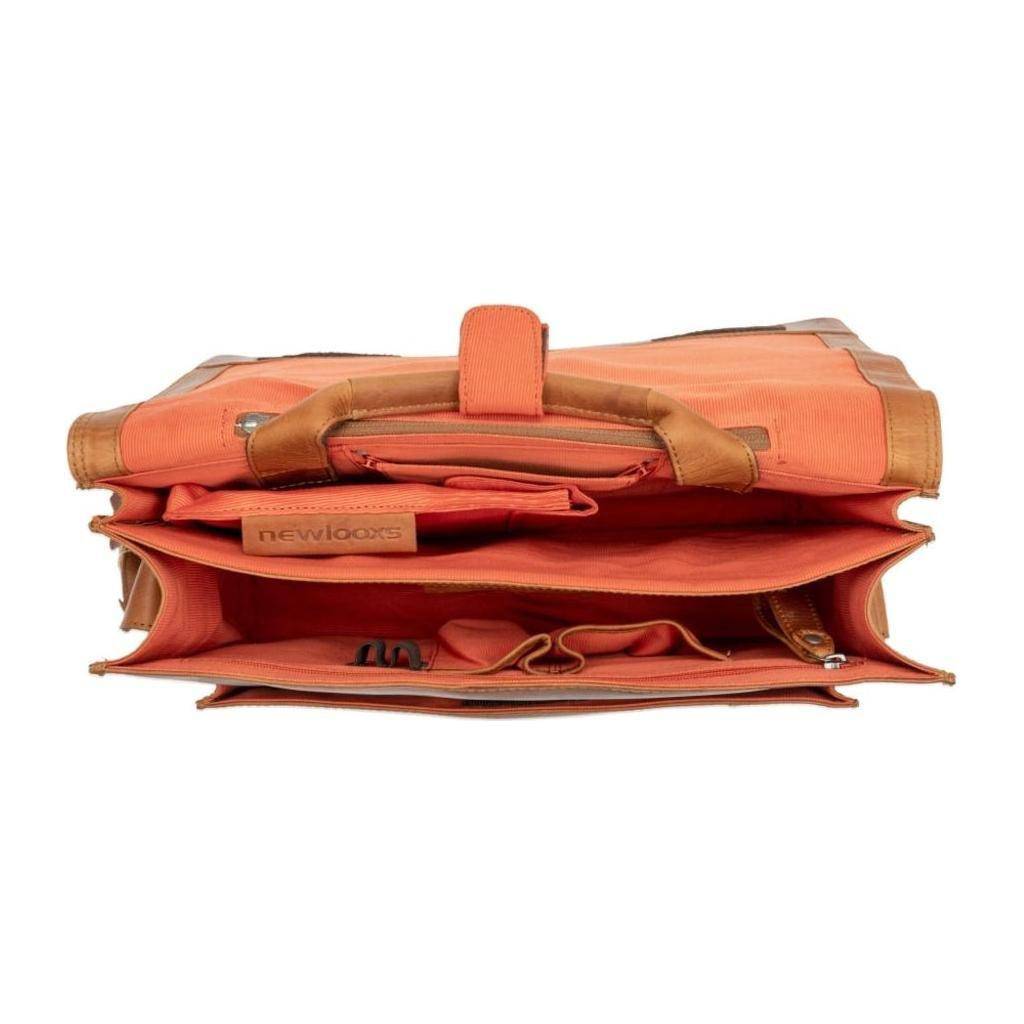 New Looxs Fietstasfellini 18 Liter 40 X 15 X 32 Cm - Gemaakt Van Luxe Leder - Le Coq Wielerartikelen