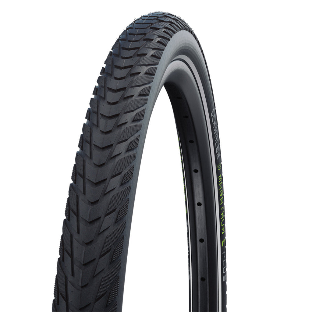 Zwarte Schwalbe 28-inch Marathon E-Plus E-Bike buitenband met ADDIX E en Smart DualGuard voor elektrische fietsen