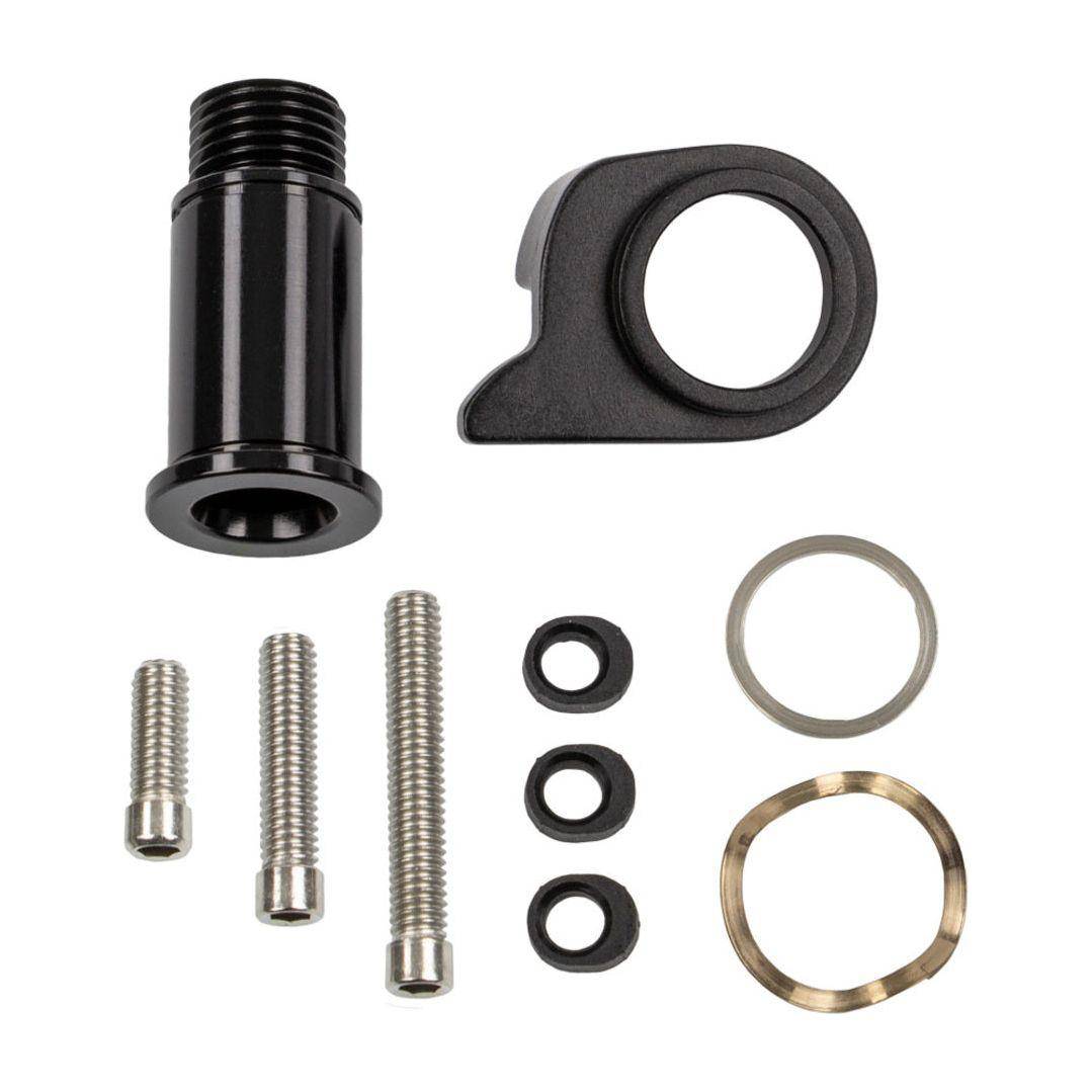 Sram Derad Stelboutset Force Xplr AXS met schakelaar en kabel voor elektronische mountainbiketransmissie.