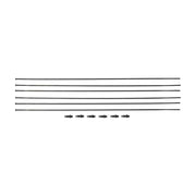 Zwart set van 6 DT Swiss EXC1200 Spline 30 29" spaakkits voor voor- en achterwielen, inclusief montageonderdelen.