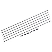 DT Swiss Spaakkit XMC1200 Spline 30 29 inch spaken voor MTB, set A 6, zichtbaar met meerdere spaken en wielcomponenten