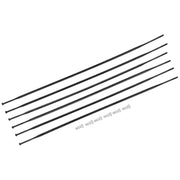 Zwarte DT Swiss Spaakkit DT Arc1100 Dicut 80 V+A set A 6 met spaken voor fietswielen, zichtbaar in de afbeelding
