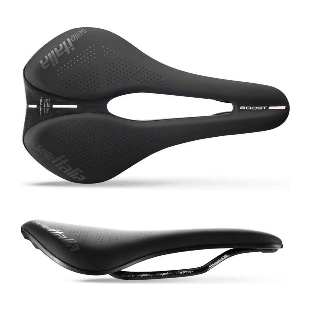 Zadel Selle Italia Novus Boost Evo Endurance Tm Superflow Manganese L3 Zwart - Le Coq Wielerartikelen