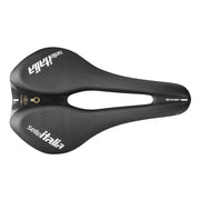 Zwarte Selle Italia Novus Boost Evo Lady TM Superflow racefiets- en MTB-zadel met Manganese L3 frame, comfortabel en lichtgewicht