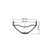 Zwart achterwiel 27,5" DT Swiss H1900 Spline 35, MTB wiel met schijfrem en boost hub, aluminium frame, geschikt voor 10/11V.