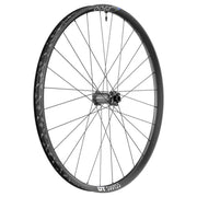 Zwart 29" DT Swiss H1900 Spline 35 Boost MTB voorwiel met disc en aluminium velg, geschikt voor mountainbiken.
