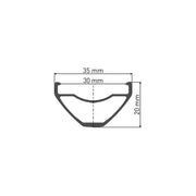 Voorwiel 27.5" DT Swiss M1900 Spline 30 Disc CL Aluminium Zwart - Le Coq Wielerartikelen
