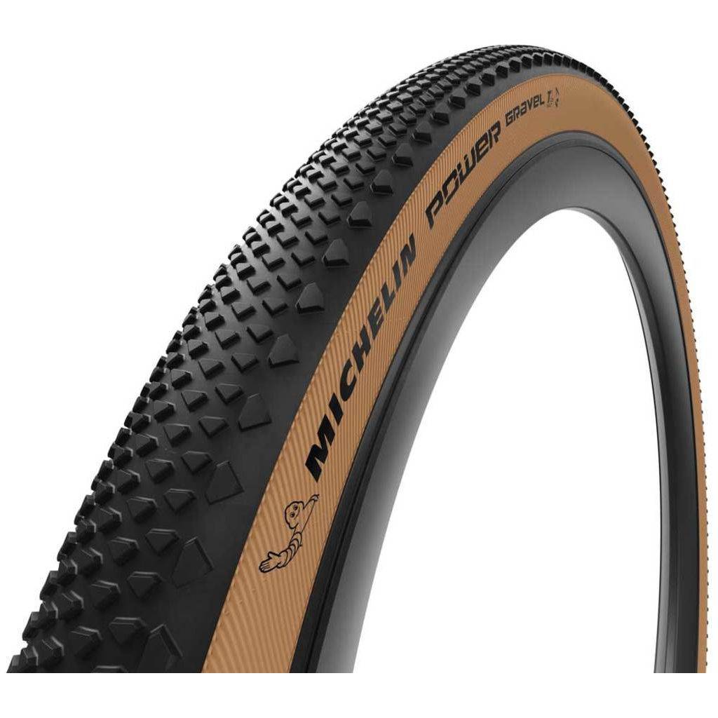 Michelin 28-inch Power Gravel buitenband TLR 47-622 vouwband, geschikt voor gravel fietsen, zichtbaar op de afbeelding
