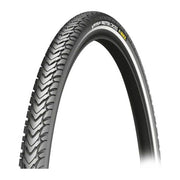 Michelin Protek Cross Max 28" stadsfiets buitenband in zwart met profiel voor stadsritten en lichte off-road gebruik.