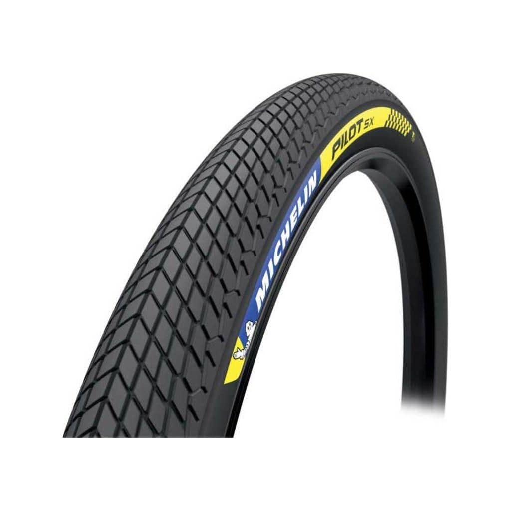 Michelin 20-inch Pilot SX TLR stadsfietsband, zwart vouwband met 44-406 afmeting, geschikt voor stadsfietsen.