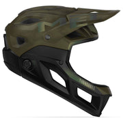 MET Parachute Mcr Mips full face fietshelm, zwart met ventilatieopeningen en verstelbare kinband, veilig en comfortabel.