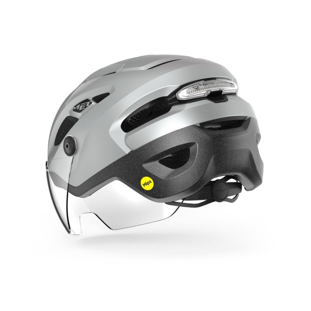 MET Intercity MIPS Speed Pedelec fietshelm met ventilatie en veiligheidsdesign, geschikt voor snelle elektrische fietsen.