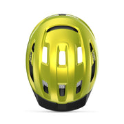 MET Urbex Mips E-bike helm met verstelbare band en ventilerende opening, geschikt voor veilig fietsen op de stad.