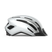 MET MTB fietshelm Downtown Mips met verstelbare ventilatieopeningen en stevige pasvorm in zwart en groen.